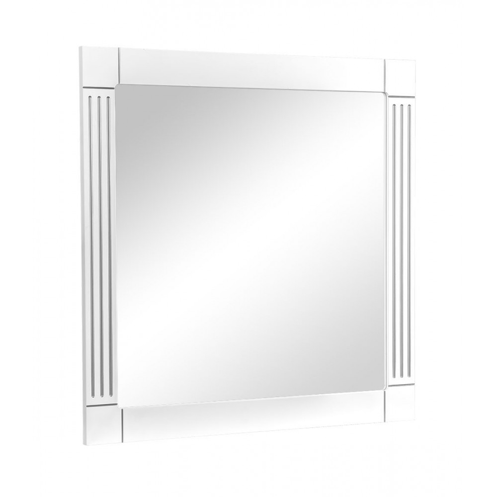 Дзеркало Роял білий колір 100 см патина срібло