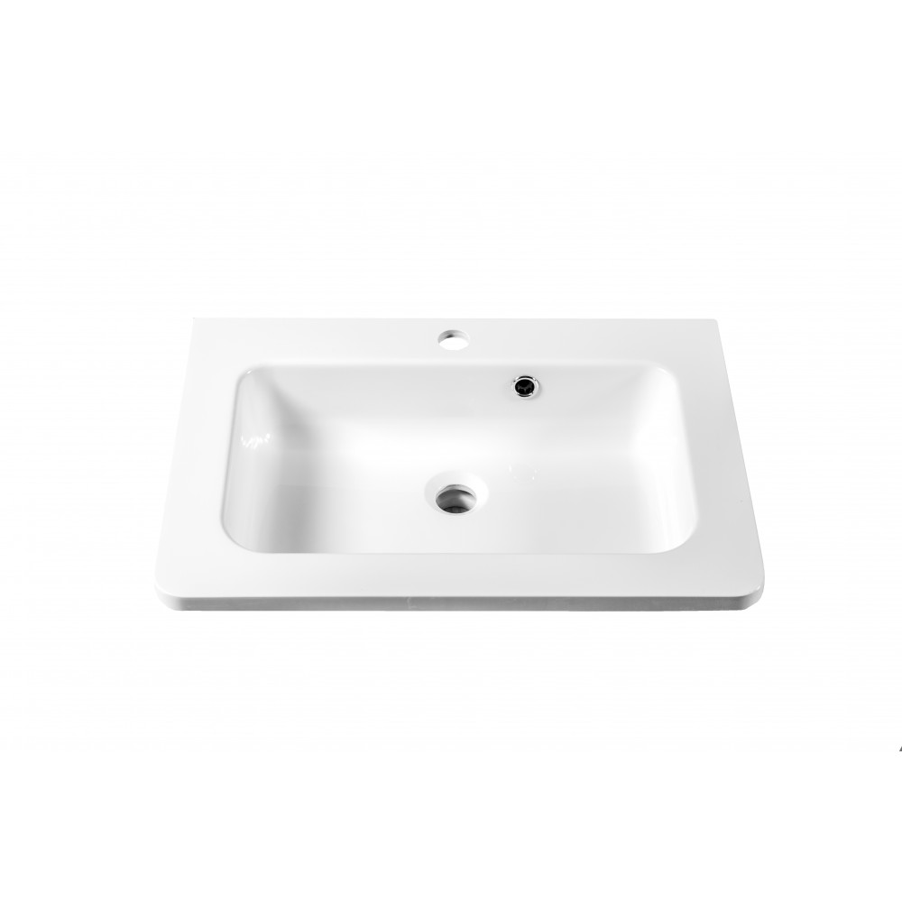 AquaRodos Альфа 60 см - Умывальник мебельный прямоугольный белый