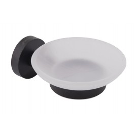 8122 BLACK Мильниця GLORIA, скло, чорна матова..