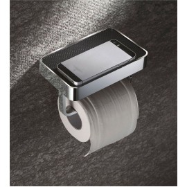 Тримач для туалетного паперу LEONARDO, з підставкою для мобільного телефону