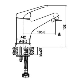 Змішувач для раковини Decor 80223