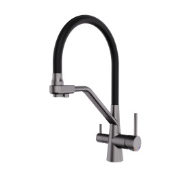 BOLONIA 03 GUN METAL Змішувач для кухні