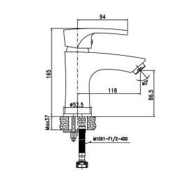 Змішувач для раковини Rodos 90803