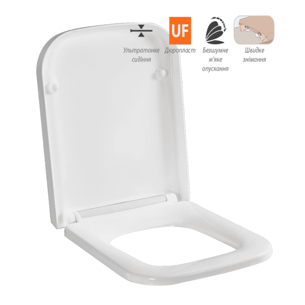 Кришка для унітазу Noura Slim Soft-Close 9SC1571001