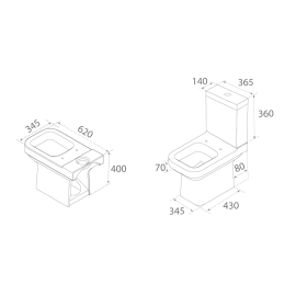 Кришка для унітазу Noura Slim Soft-Close 9SC1571001