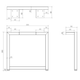 Ніжки Лофт Нео (комплект пенал)