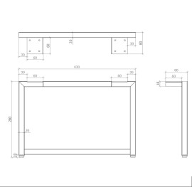 Ніжки Лофт Нео (комплект тумба)