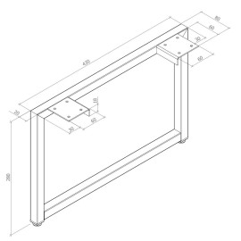 Ніжки Лофт Нео (комплект тумба)