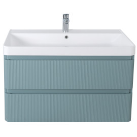 Меблі Акцент ЛЮКС (MINERAL-BLUE-MATT) з умивальником Deep 90 см (консольні)