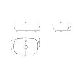 Умивальник Aqua 60 см