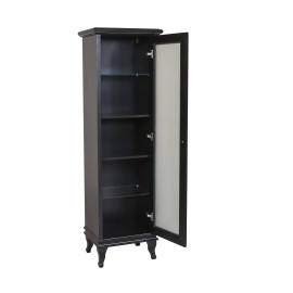 Пенал Беатріче чорний патина хром (правий/лівий)