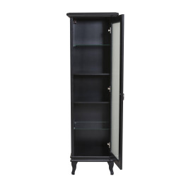 Пенал Беатріче чорний патина хром (правий/лівий)