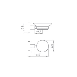 Набір аксесуарів для ванної кімнати Глорія, 5 шт