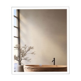 Дзеркало Люче black 60x70, сенсор, підсвітка