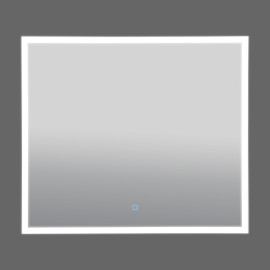 Дзеркало Люче black 80x70, сенсор, підсвітка