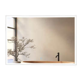 Дзеркало Люче black 100x70, сенсор, підсвітка