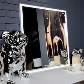 Дзеркало Люче black 100x70, сенсор, підсвітка