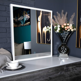 Дзеркало Люче black 100x70, сенсор, підсвітка