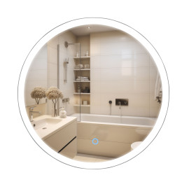 Дзеркало Лоренцо black D-50, сенсор, підсвітка