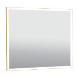 Дзеркало Люче gold 80x70, сенсор, підсвітка
