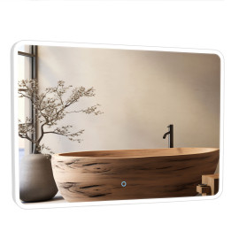 Дзеркало Донато white 100х70 sensor з підсвічуванням