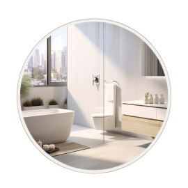 Дзеркало Лоренцо gold D-100, сенсор, підсвітка