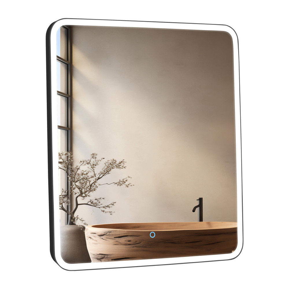 Дзеркало Донато black 60х70, сенсор, підсвітка