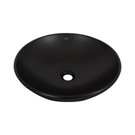 Умивальник Zero круглий 46 см чорний мат