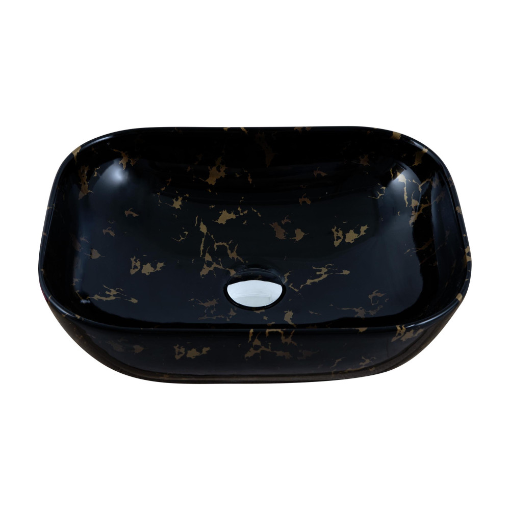 Умивальник Venus Dark Gold Curve Marble