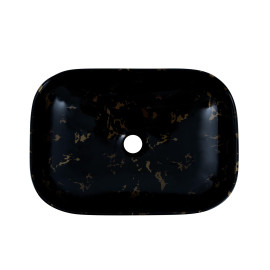 Умивальник Venus Dark Gold Curve Marble