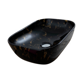Умивальник Venus Dark Gold Curve Marble