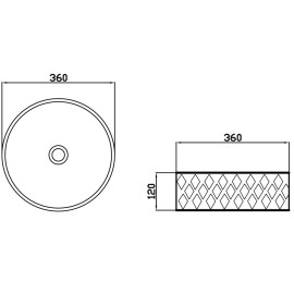 Умивальник Myrina Diamond