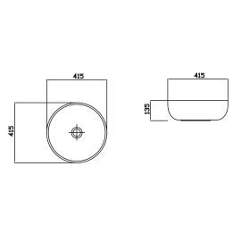 Умивальник Delos Line Round