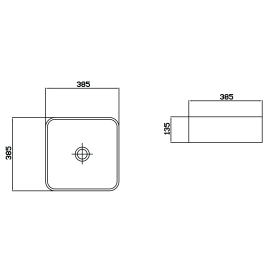 Умивальник Delos Line Square