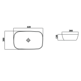 Умивальник Delos Line Curve Max