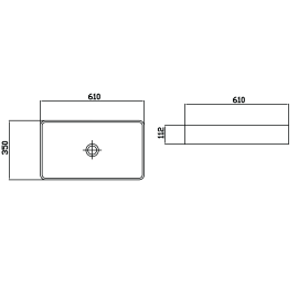 Умивальник Delos Line Rectangle