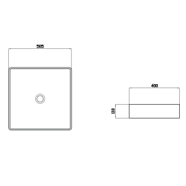 Умивальник Echo Black Matt