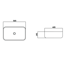 Умивальник Venus Dark Curve Marble