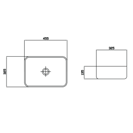 Умивальник Venus Dark Gold Curve Marble