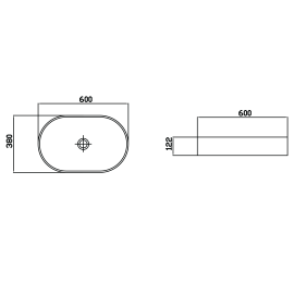 Умивальник Venus Light Oval Marble
