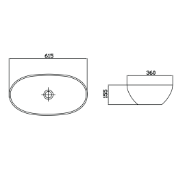 Умивальник Venus Dark Bowl Marble Max