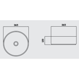 Умивальник Myrina Gold