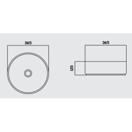 Умивальник Myrina Silver