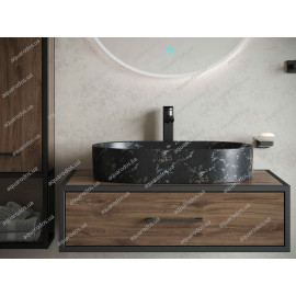 Умивальник Venus Dark Oval Marble