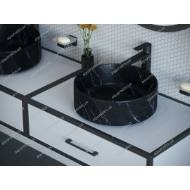 Умивальник Venus Dark Round Marble